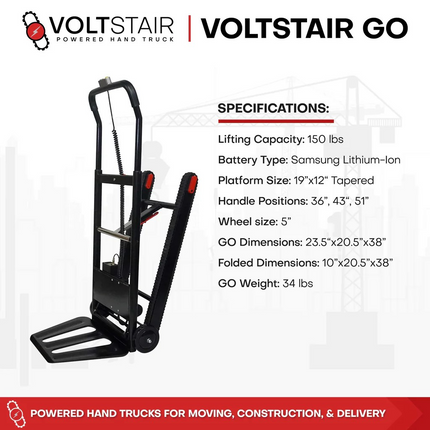 Voltstair Go – Lightweight Motorized Stair Climbing Hand Truck