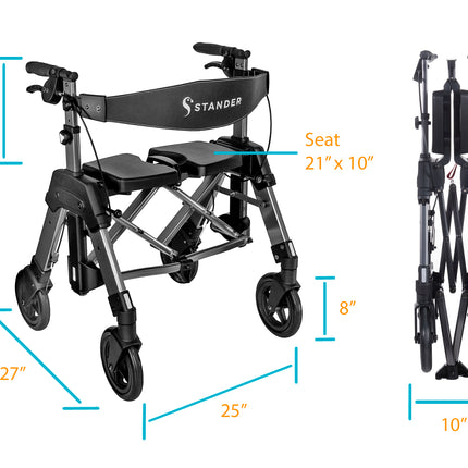 EZ Fold-N-Go Rollator HD