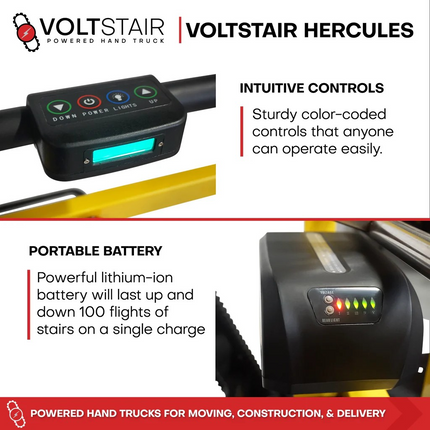 Voltstair Hercules – Electric Stair Climbing Hand Truck with 500 lb Capacity