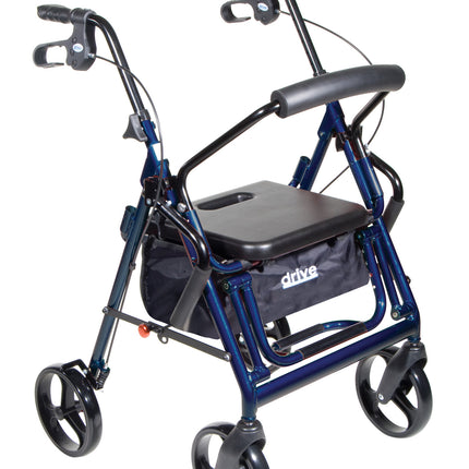 Duet Dual Function Transport Wheelchair Walker Rollator