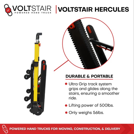 Voltstair Hercules – Electric Stair Climbing Hand Truck with 500 lb Capacity