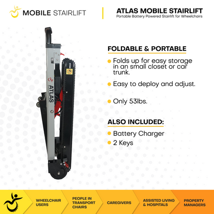 Atlas Portable Wheelchair Stairlift