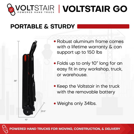 Voltstair Go – Lightweight Motorized Stair Climbing Hand Truck