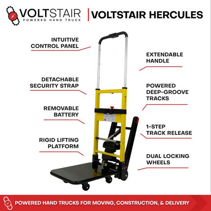 Voltstair Hercules – Electric Stair Climbing Hand Truck with 500 lb Capacity