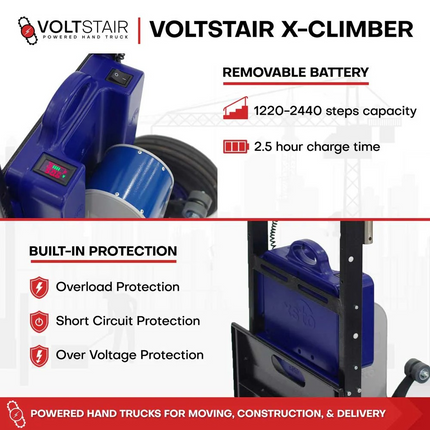 Voltstair X-Climber – Motorized Stair Climbing Hand Truck with 375 lb Capacity