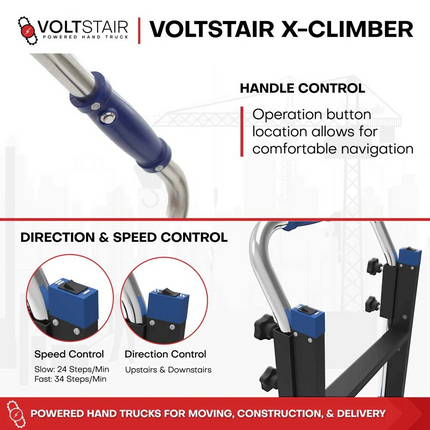 Voltstair X-Climber – Motorized Stair Climbing Hand Truck with 375 lb Capacity