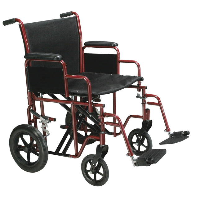 Blue Streak Wheelchair with Flip Back Desk Arms, Swing Away Footrests, 20  Seat